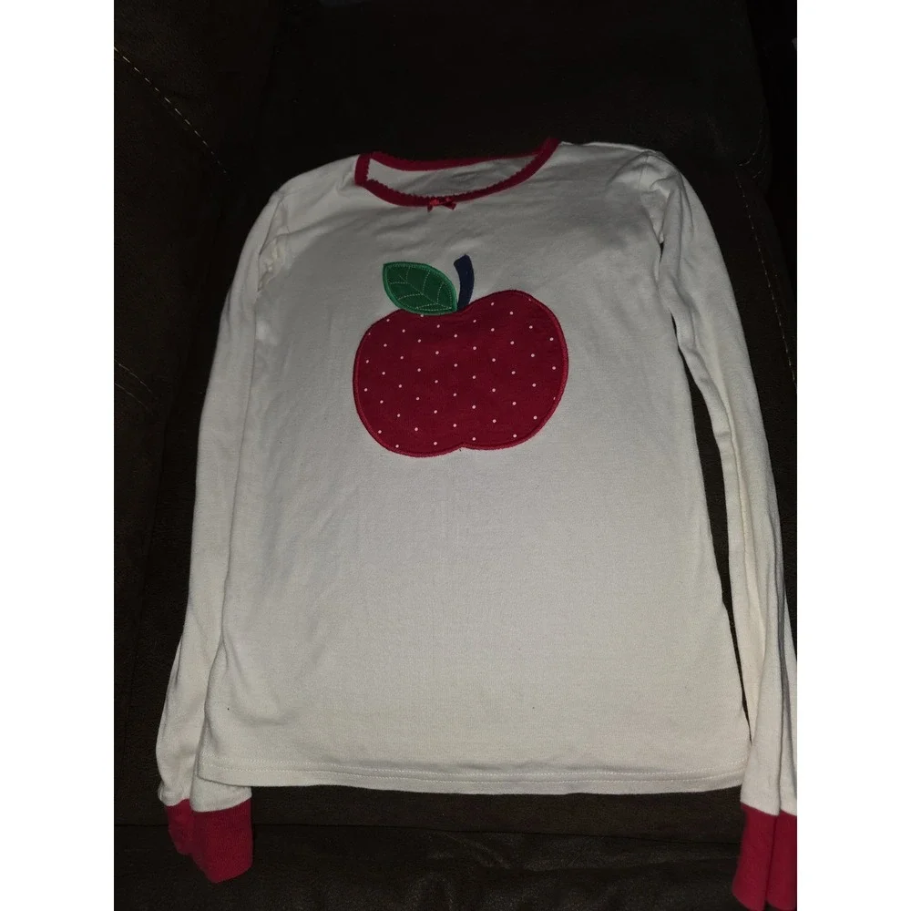Gymboree candy apple back to school pajamas gymmies size 12